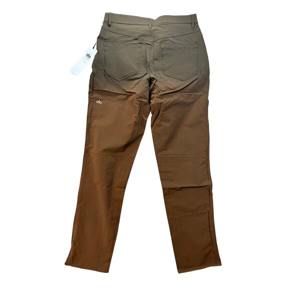 Alo Yoga Day & Night Pant 31R Espresso Brown Tailored Performance M5129R NWT